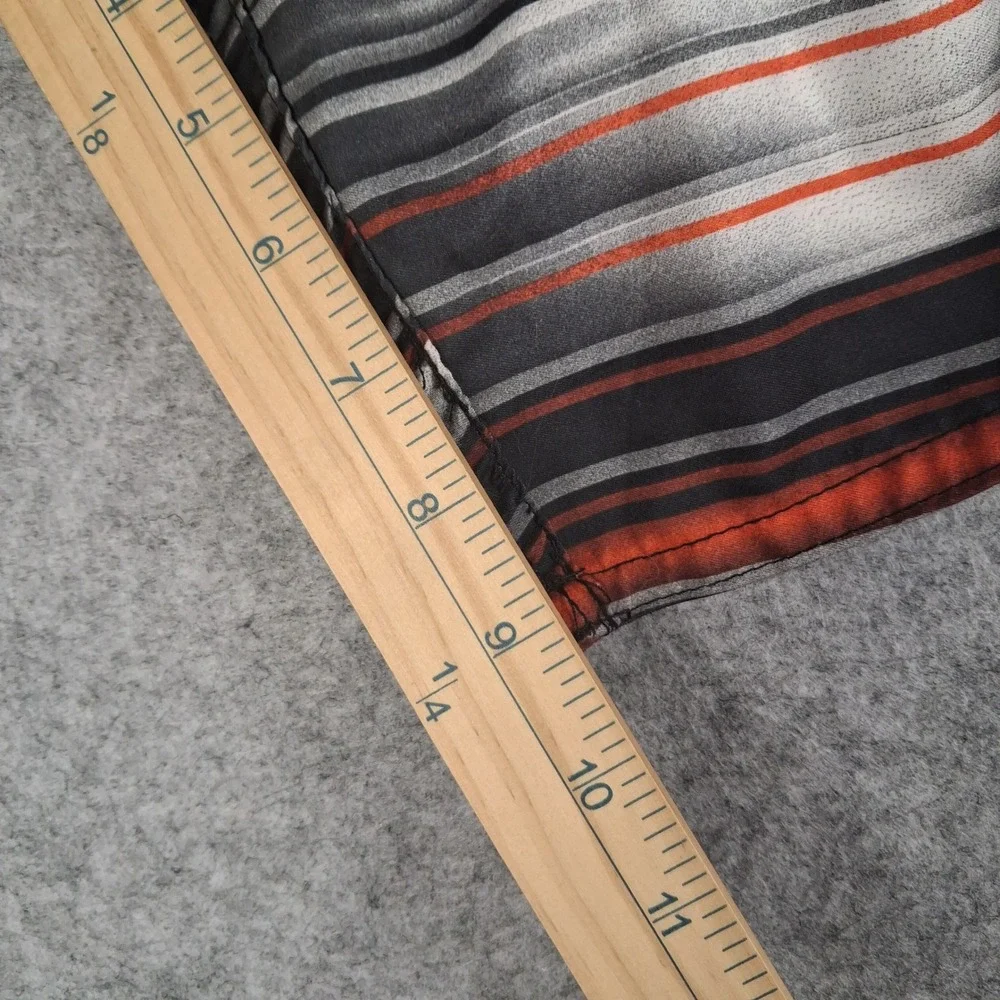 Joe Boxer Board Shorts Mens XL Orange Striped Mesh Lined Swim Trunk Cargo Pocket